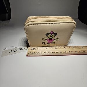Punk Monkey Wallet BNWT Chico's Khaki Tan Monkey Print